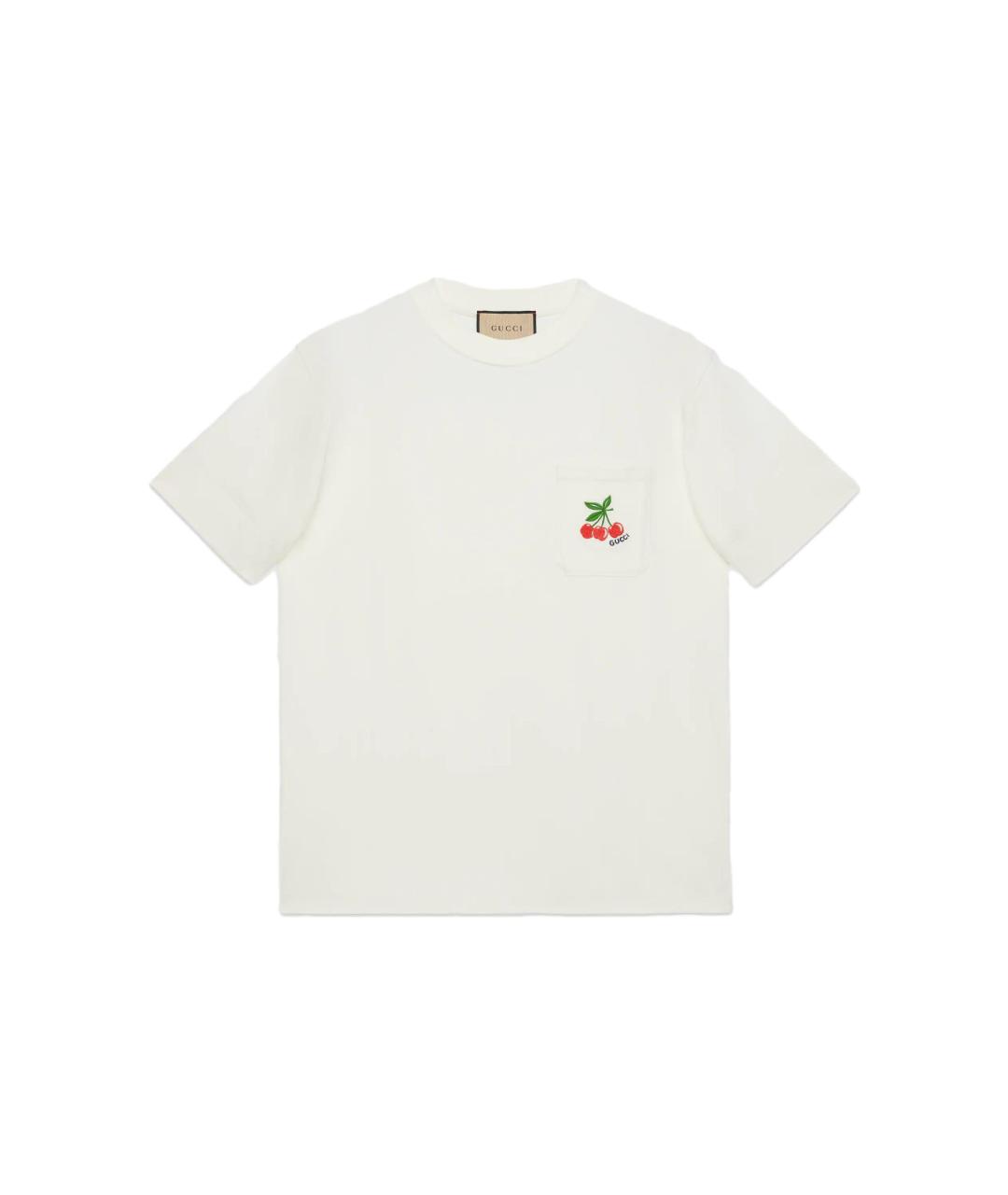 GUCCI Белая футболка, фото 5