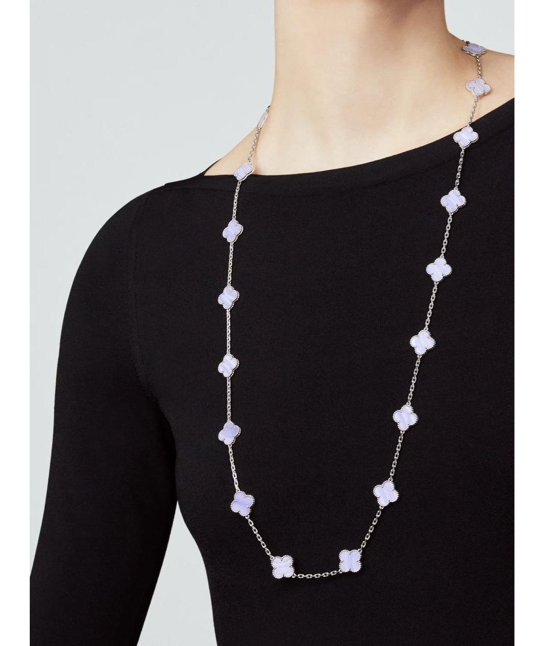 VAN CLEEF & ARPELS Серебряное колье из белого золота, фото 3