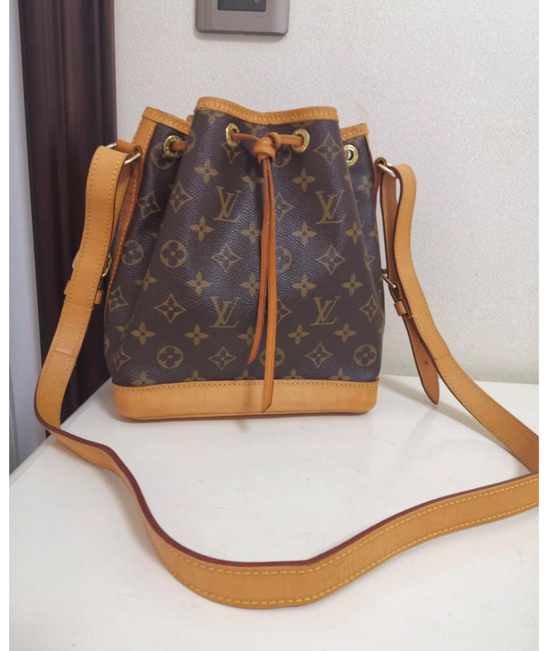 LOUIS VUITTON Коричневая канва сумка тоут, фото 3