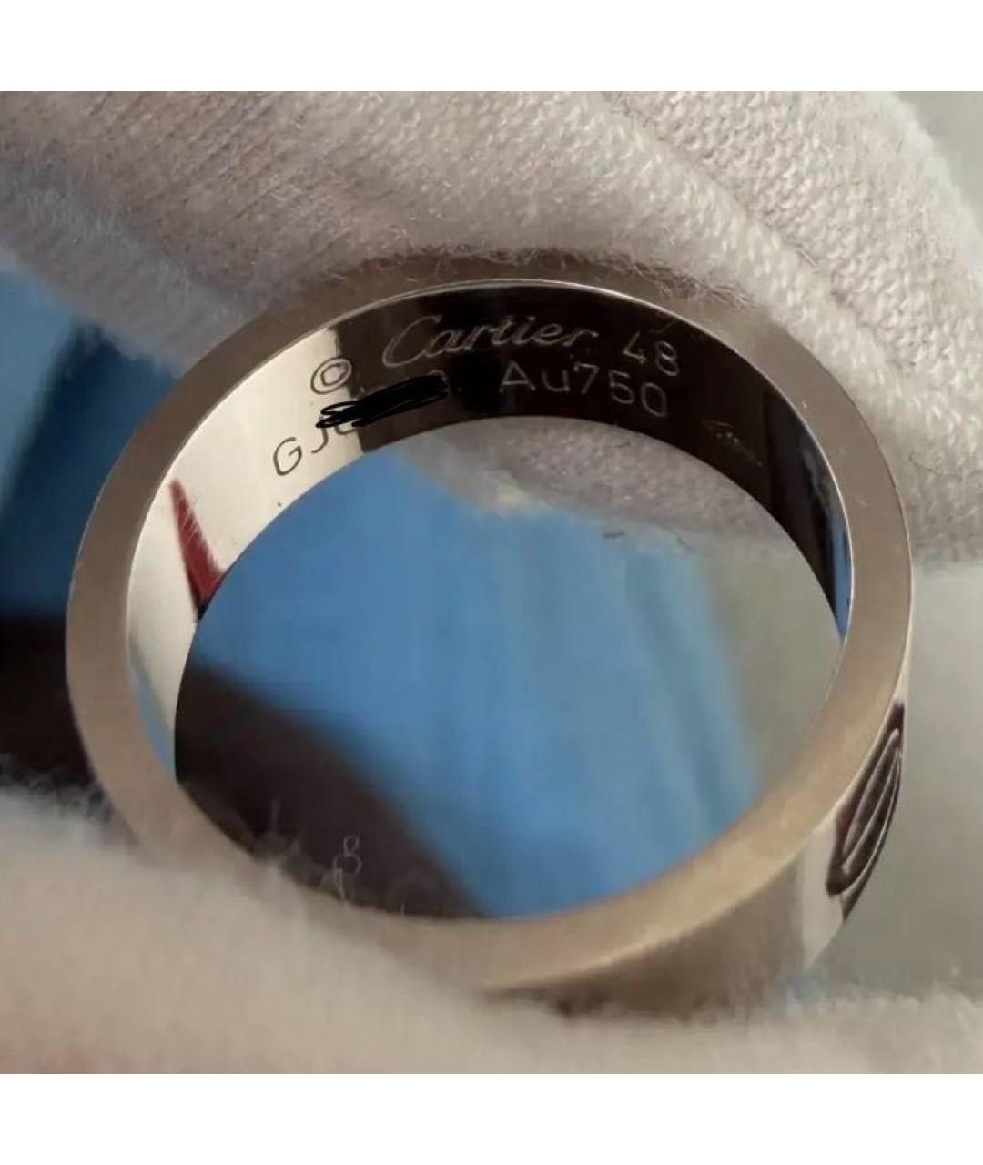 CARTIER Белое кольцо из белого золота, фото 4
