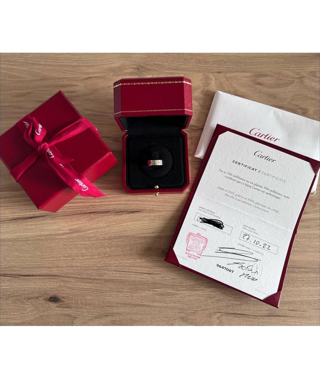 CARTIER Белое кольцо из белого золота, фото 6