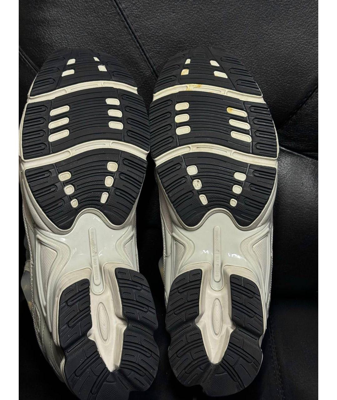 ADIDAS X RAF SIMONS Белые текстильные низкие кроссовки / кеды, фото 8