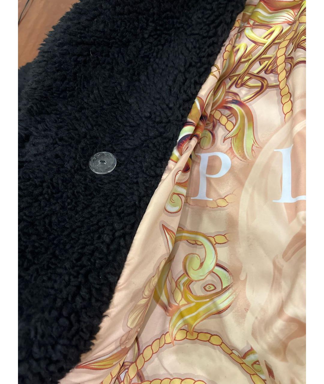 PHILIPP PLEIN Черное полиэстеровое пальто, фото 7