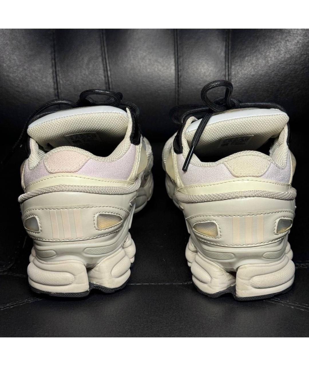 ADIDAS X RAF SIMONS Белые текстильные низкие кроссовки / кеды, фото 2