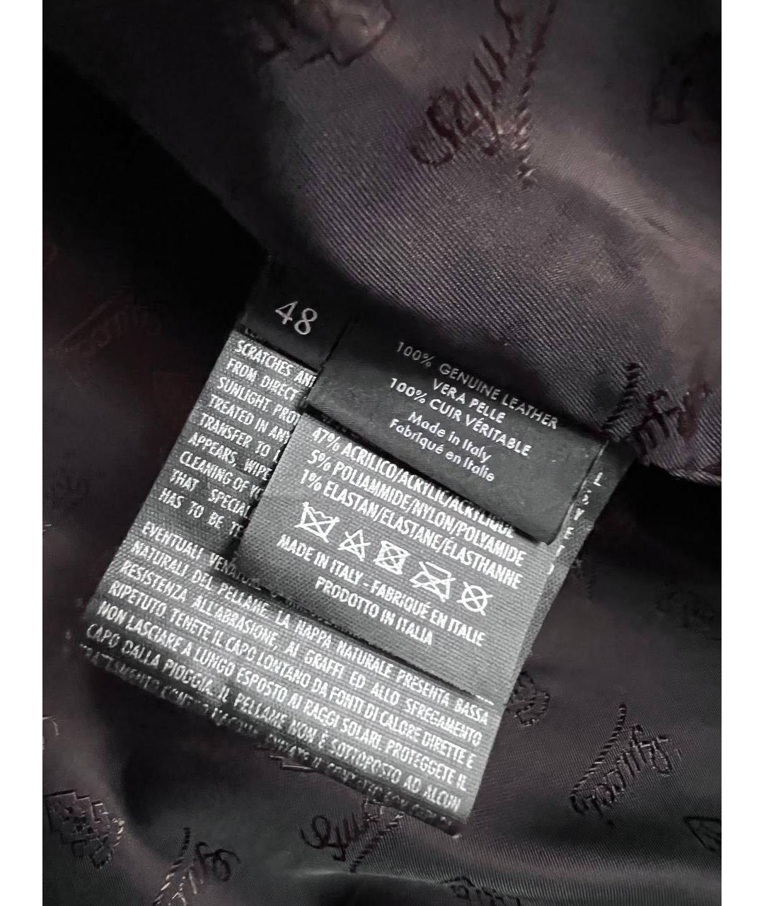 GUCCI Коричневая кожаная куртка, фото 3