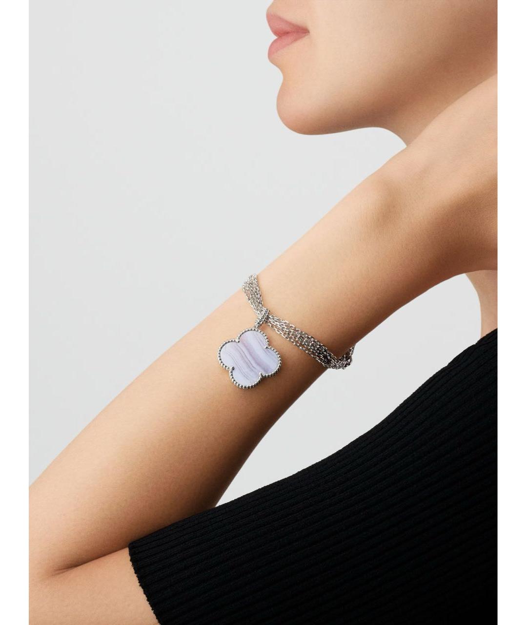 VAN CLEEF & ARPELS Серебряное колье из белого золота, фото 4