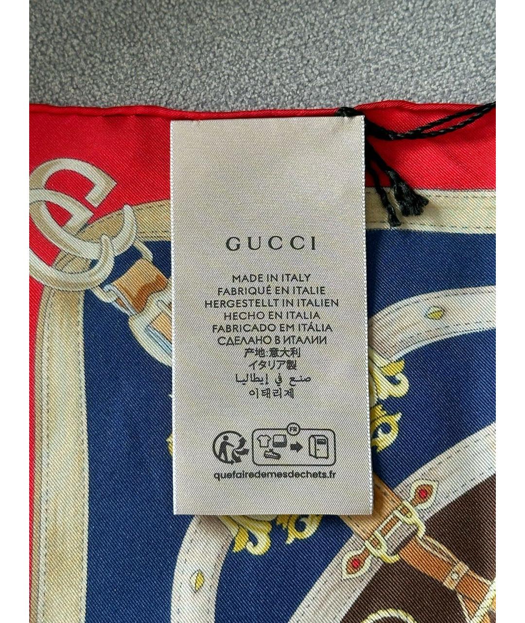 GUCCI Мульти шелковый платок, фото 5
