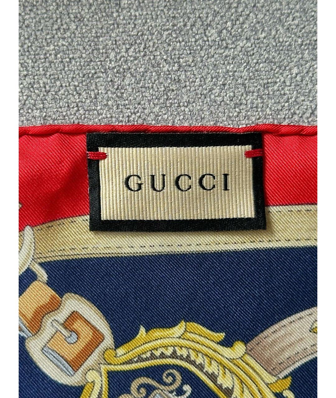 GUCCI Мульти шелковый платок, фото 6