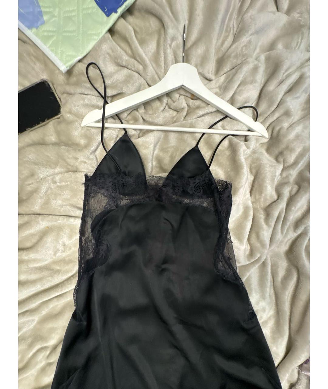 OFF-WHITE Черное кружевное вечернее платье, фото 3