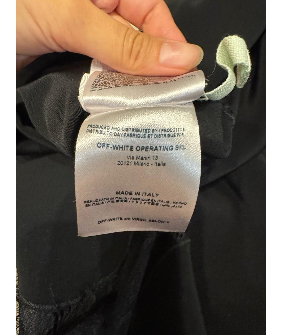 OFF-WHITE Черное кружевное вечернее платье, фото 5