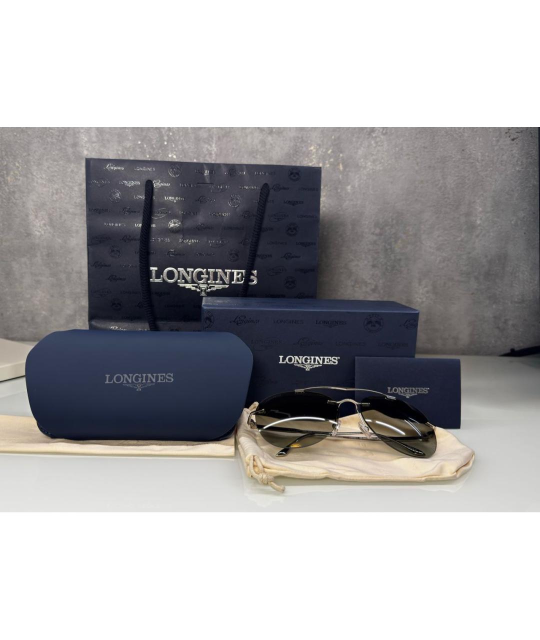 LONGINES Серебряные металлические солнцезащитные очки, фото 3