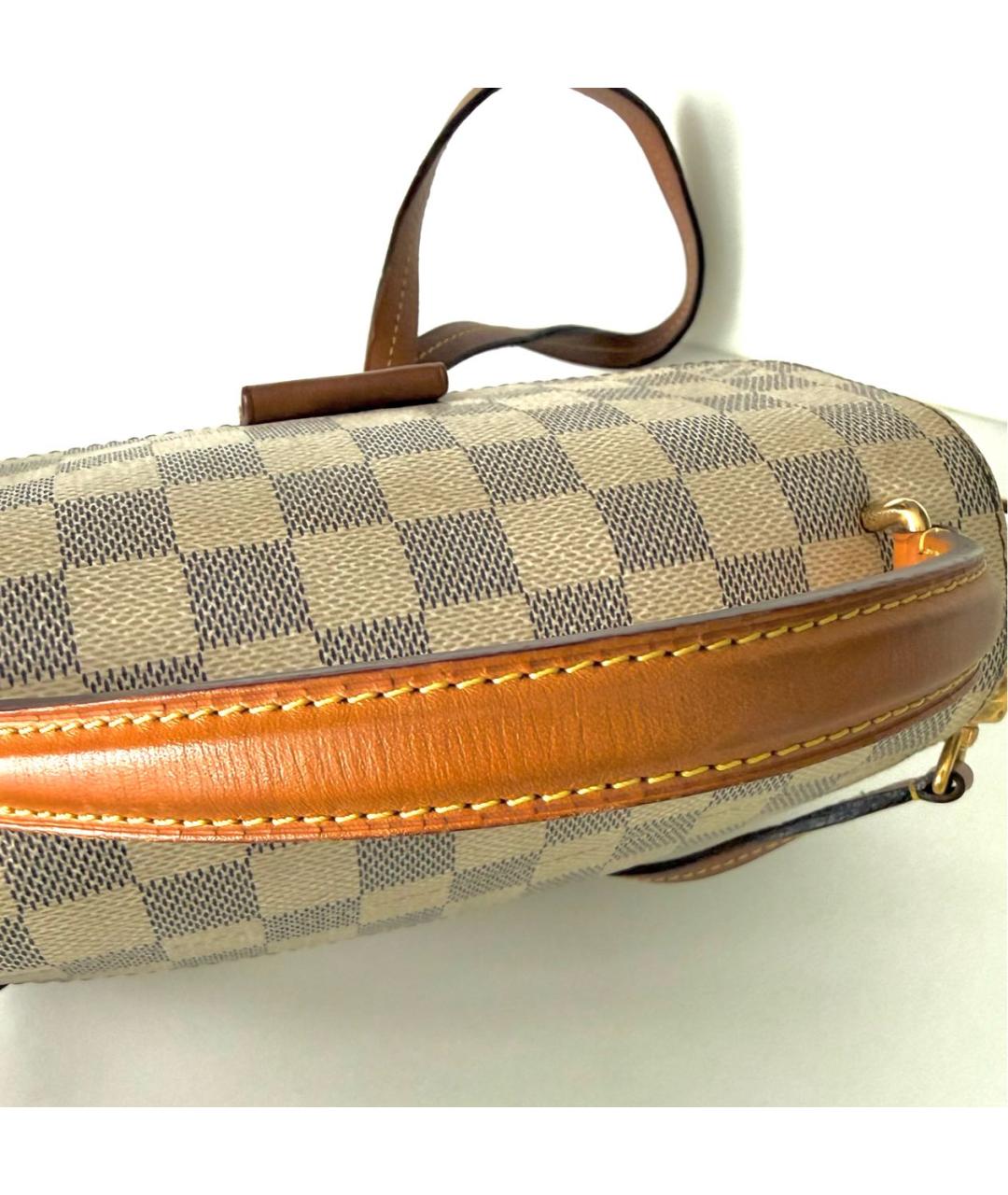 LOUIS VUITTON Белая канва сумка с короткими ручками, фото 8