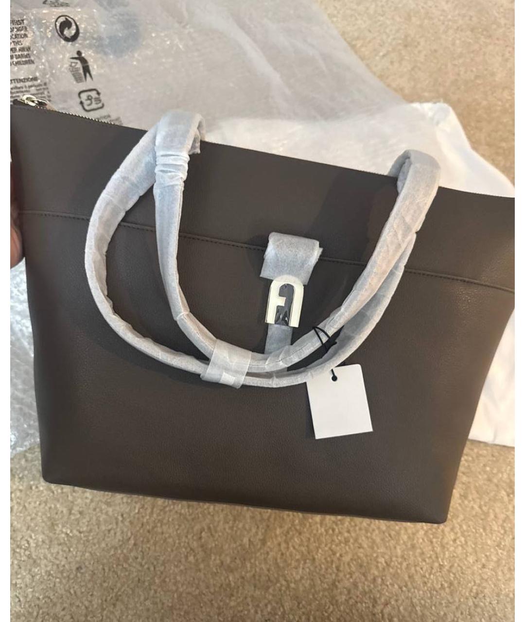 FURLA Коричневая сумка тоут, фото 3