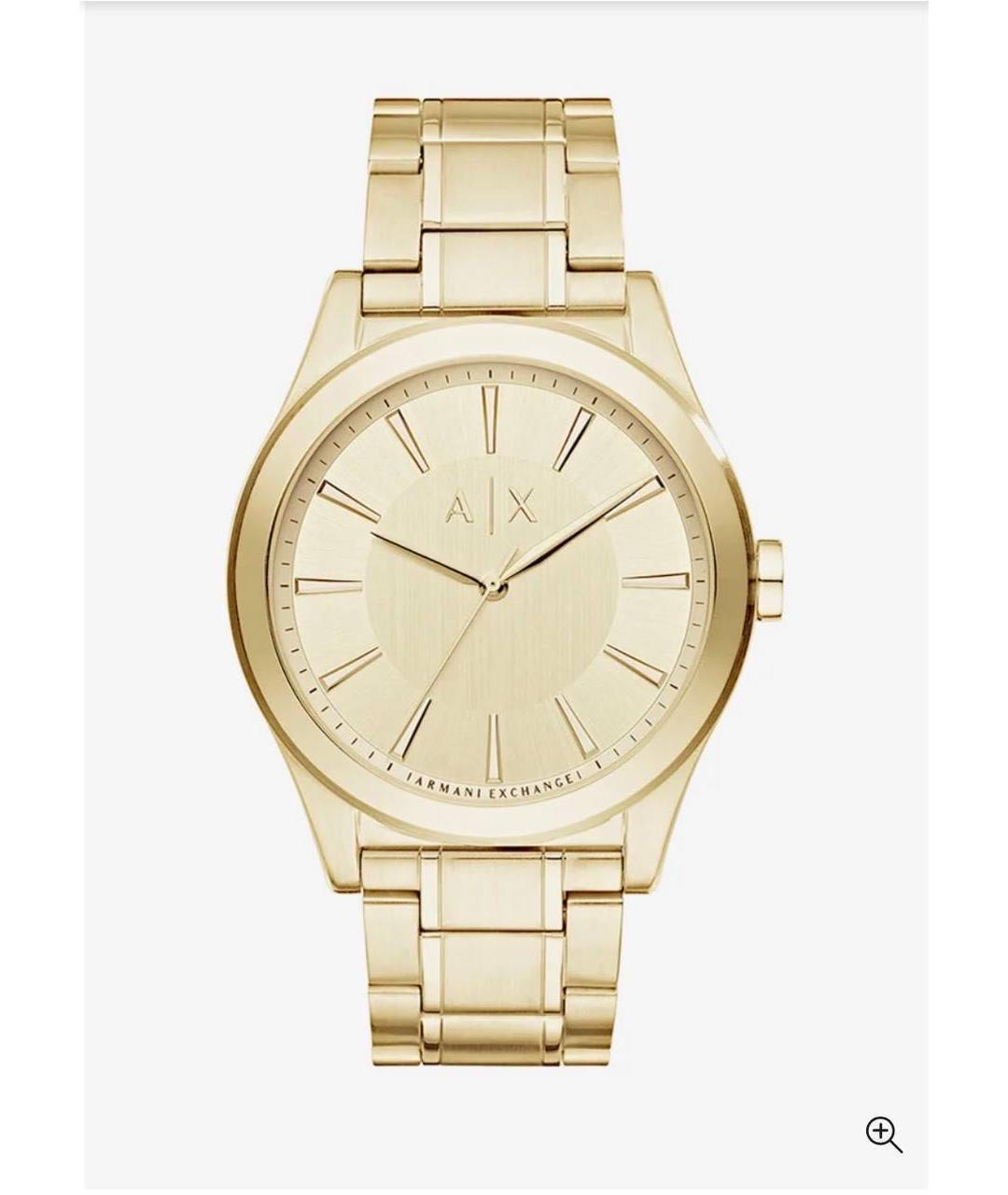 ARMANI EXCHANGE Золотые стальные часы, фото 6