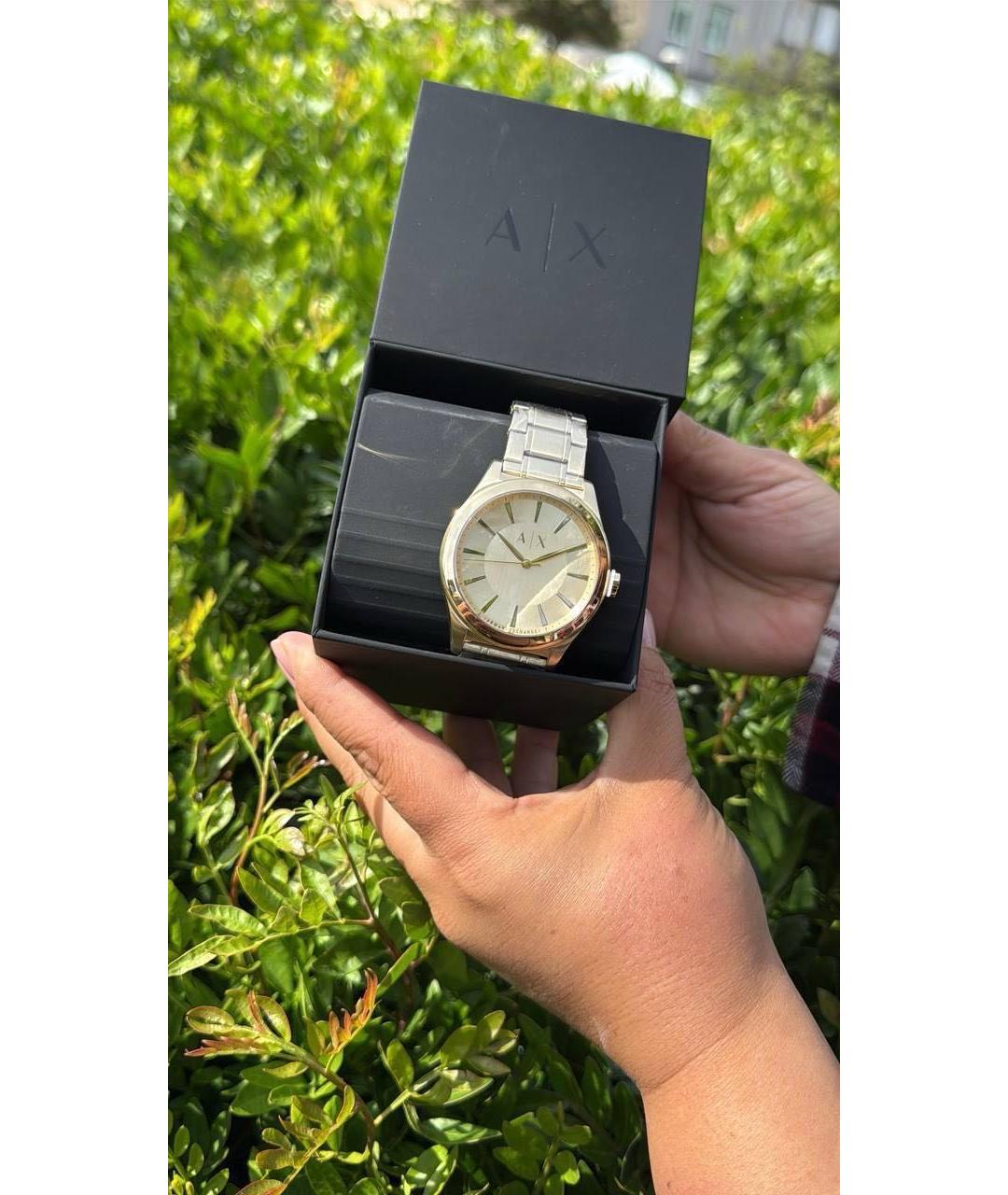 ARMANI EXCHANGE Золотые стальные часы, фото 5