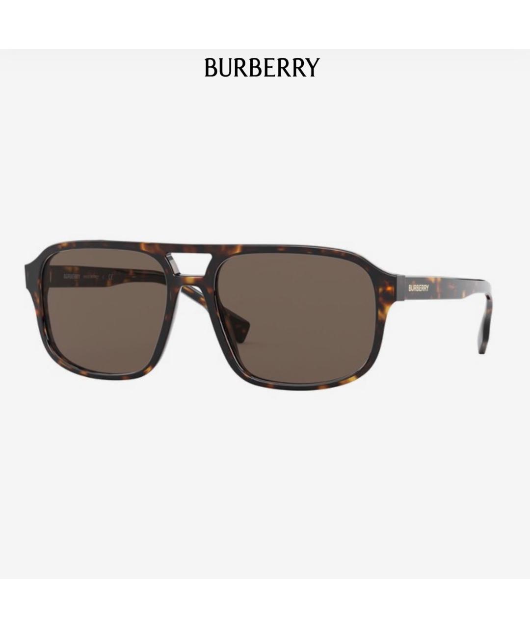 BURBERRY Коричневые солнцезащитные очки, фото 9