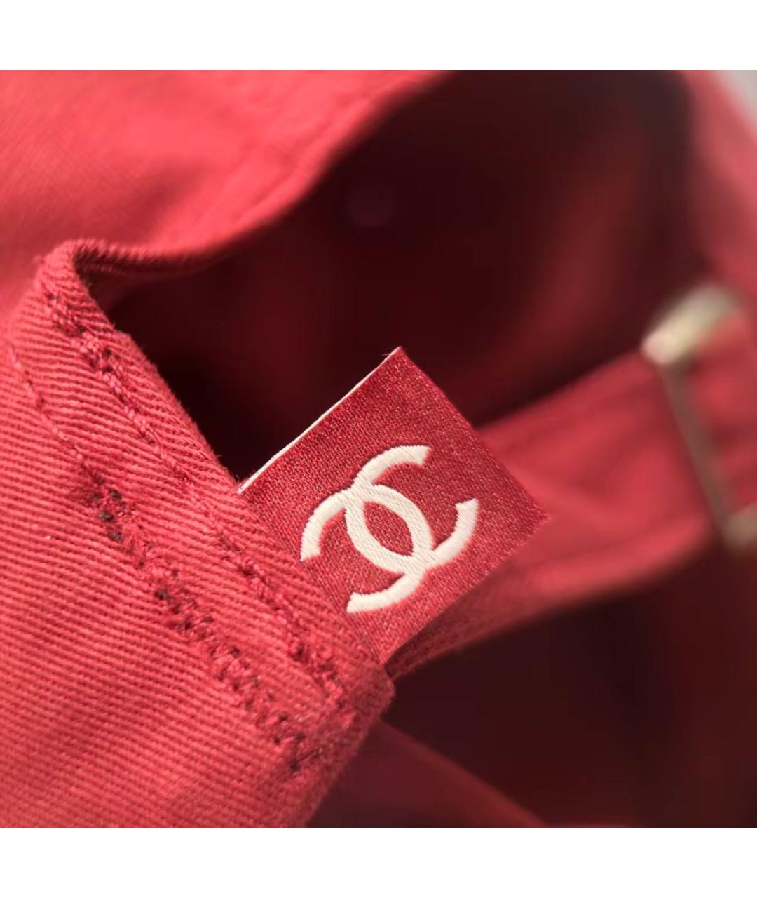 CHANEL Бордовая кепка, фото 7