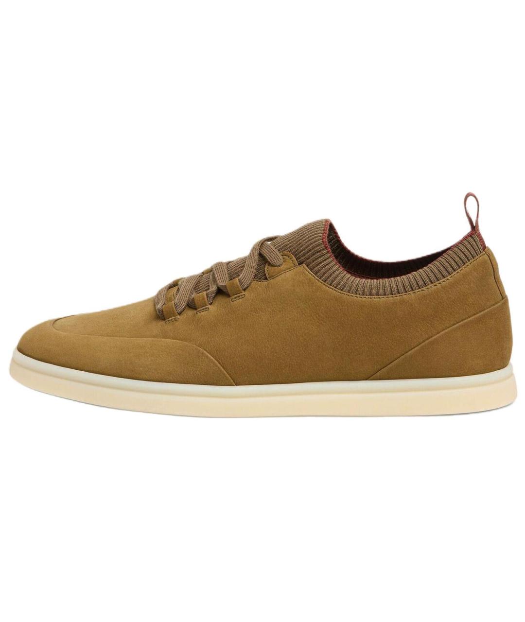 LORO PIANA Коричневые низкие кроссовки / кеды, фото 2