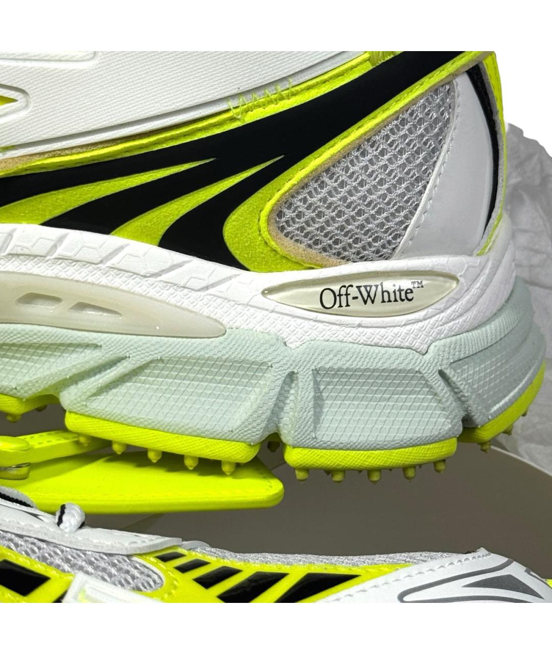 OFF-WHITE Мульти текстильные низкие кроссовки / кеды, фото 6