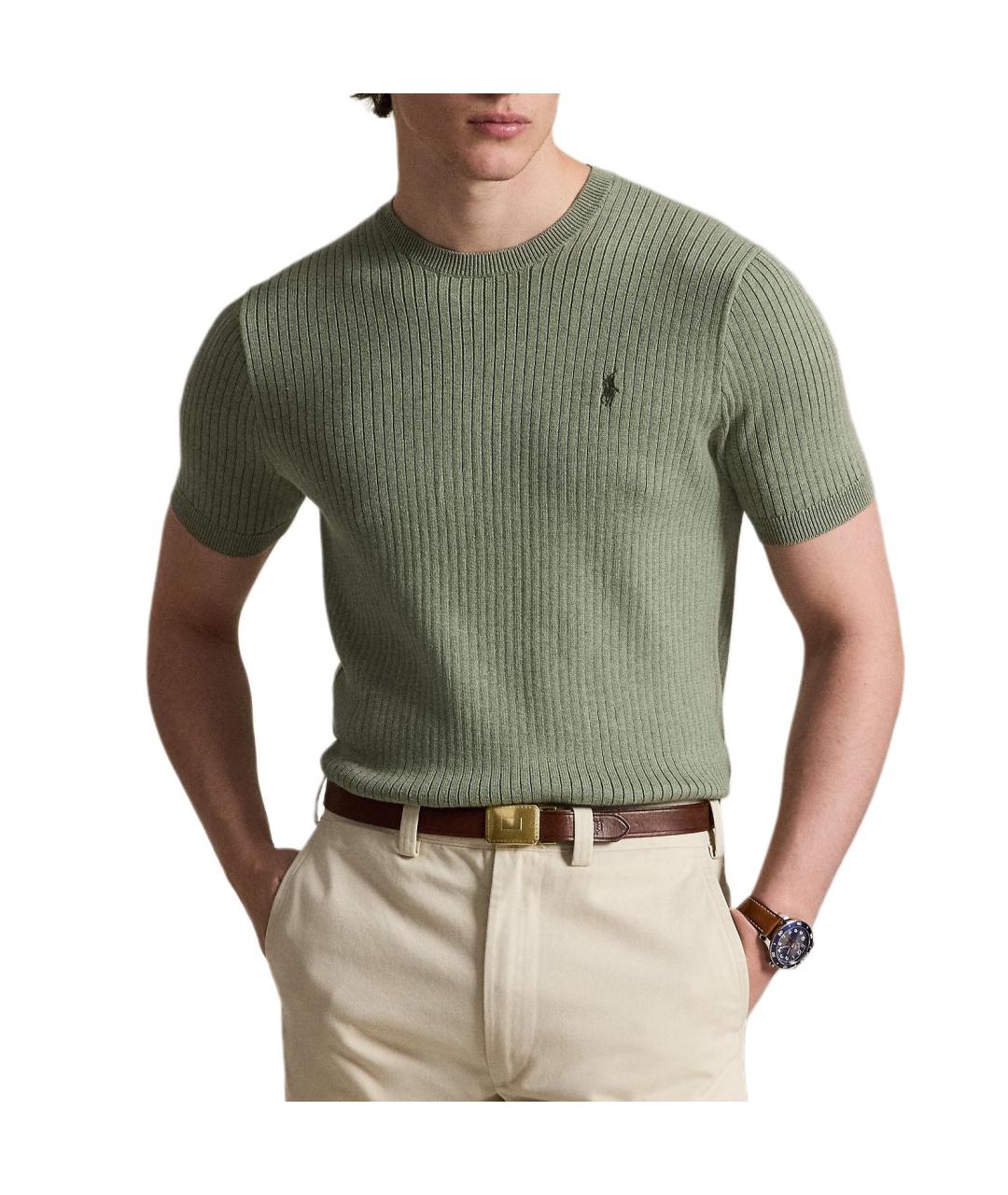 POLO RALPH LAUREN Зеленый джемпер / свитер, фото 2