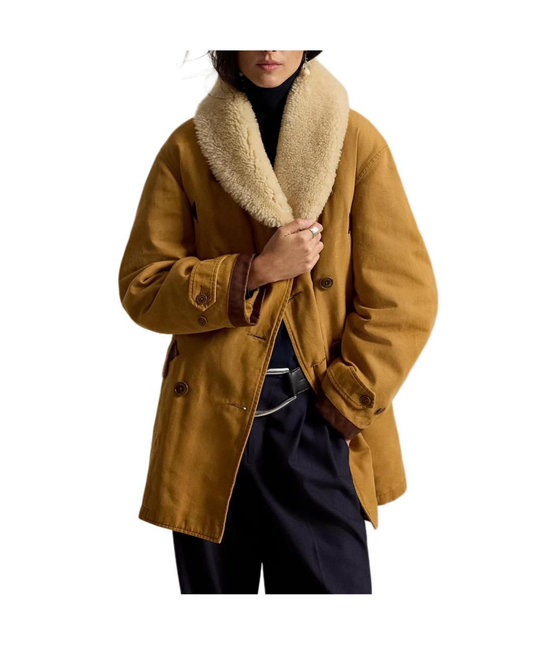 POLO RALPH LAUREN Хаки пальто, фото 3