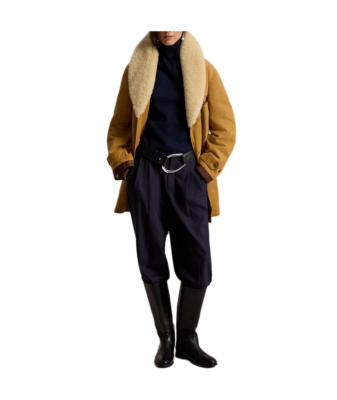 POLO RALPH LAUREN Хаки пальто, фото 2