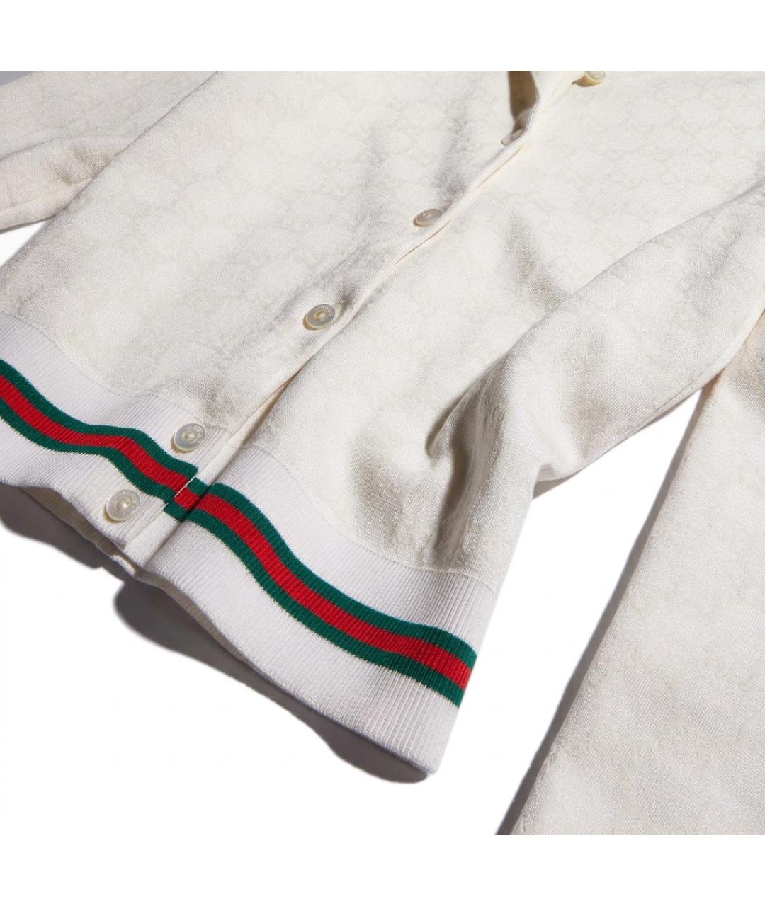 GUCCI Белый кардиган, фото 3