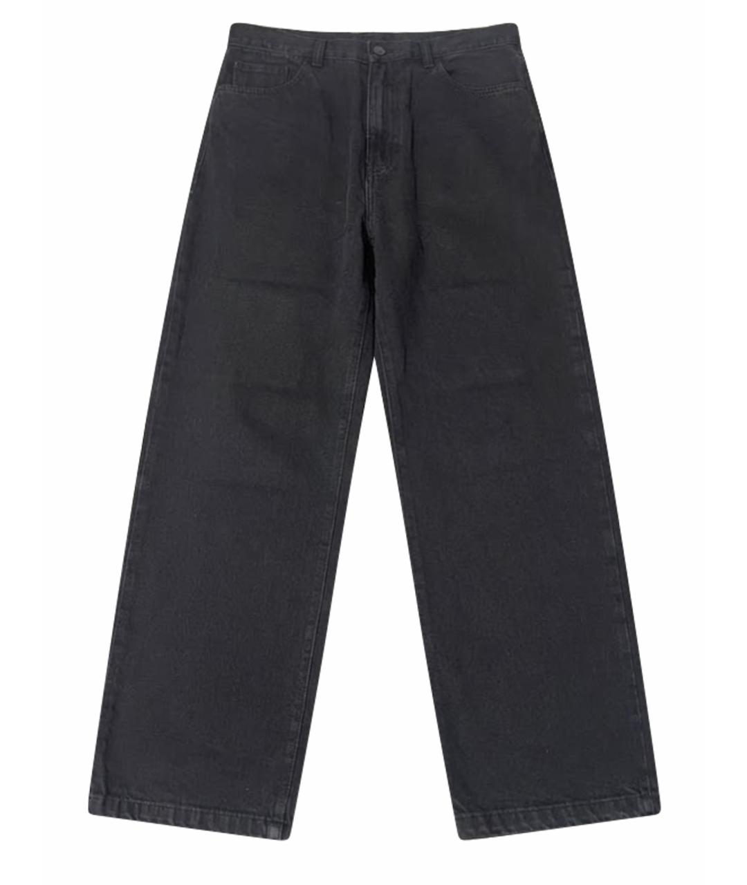 CARHARTT WIP Темно-синие хлопко-полиэстеровые прямые джинсы, фото 1