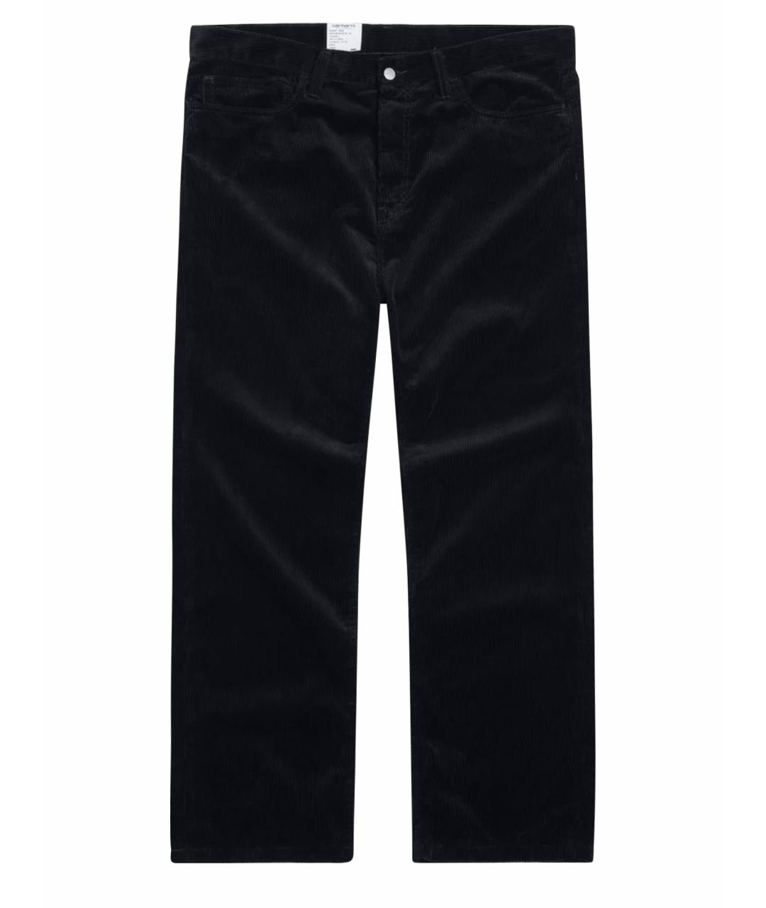 CARHARTT WIP Черные хлопко-полиэстеровые прямые джинсы, фото 1