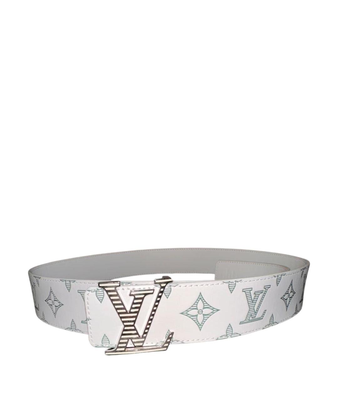 LOUIS VUITTON Белый кожаный ремень, фото 1