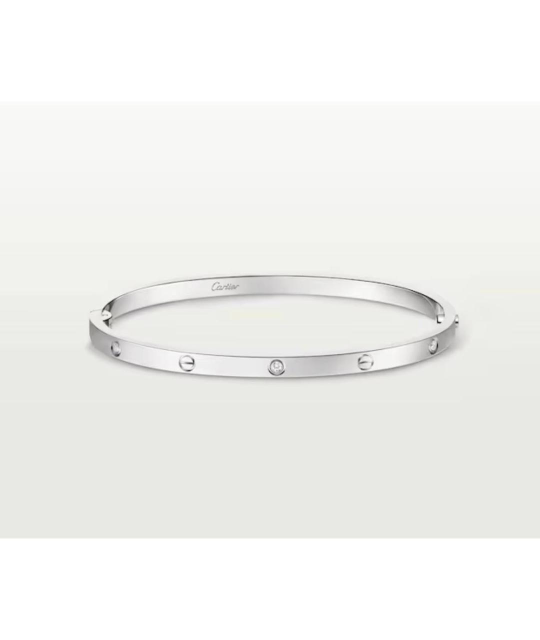 CARTIER Серебряный браслет из белого золота, фото 5