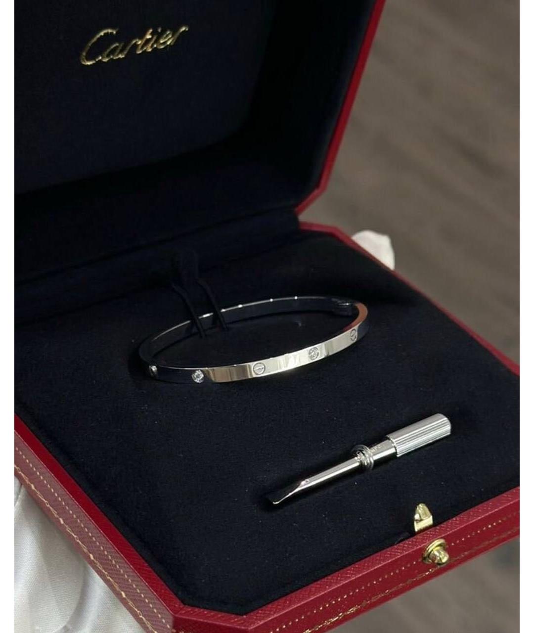 CARTIER Серебряный браслет из белого золота, фото 2