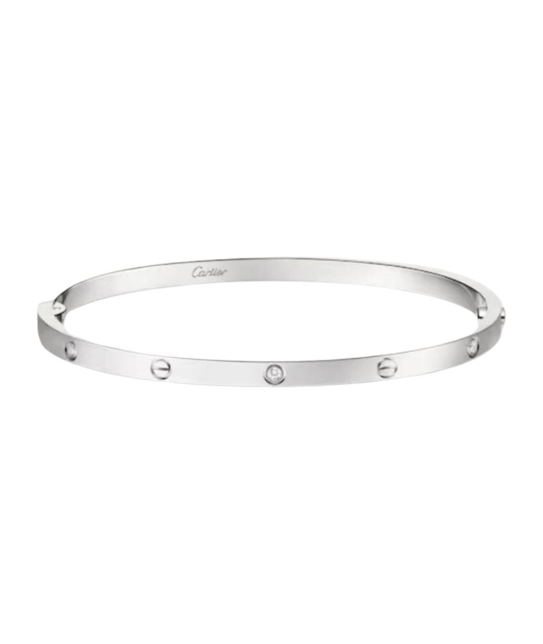 CARTIER Серебряный браслет из белого золота, фото 1