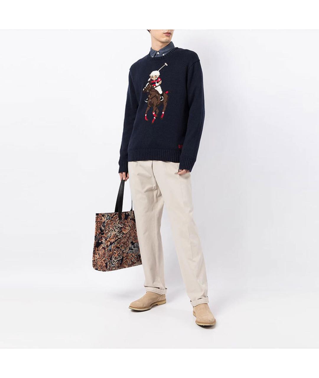 POLO RALPH LAUREN Темно-синий джемпер / свитер, фото 4