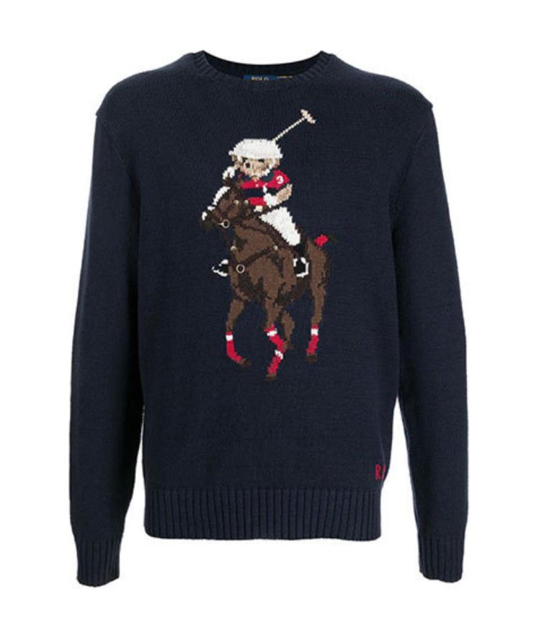 POLO RALPH LAUREN Темно-синий джемпер / свитер, фото 1