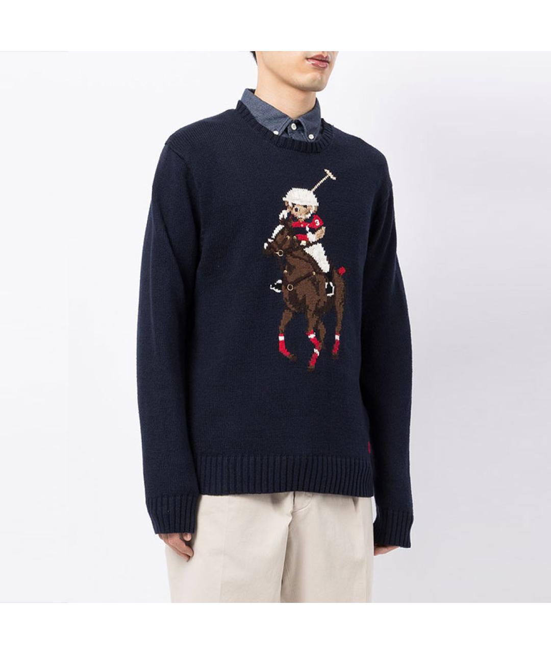 POLO RALPH LAUREN Темно-синий джемпер / свитер, фото 3