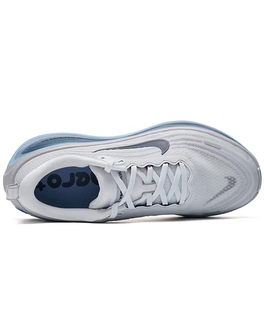NIKE Белые текстильные низкие кроссовки / кеды, фото 3