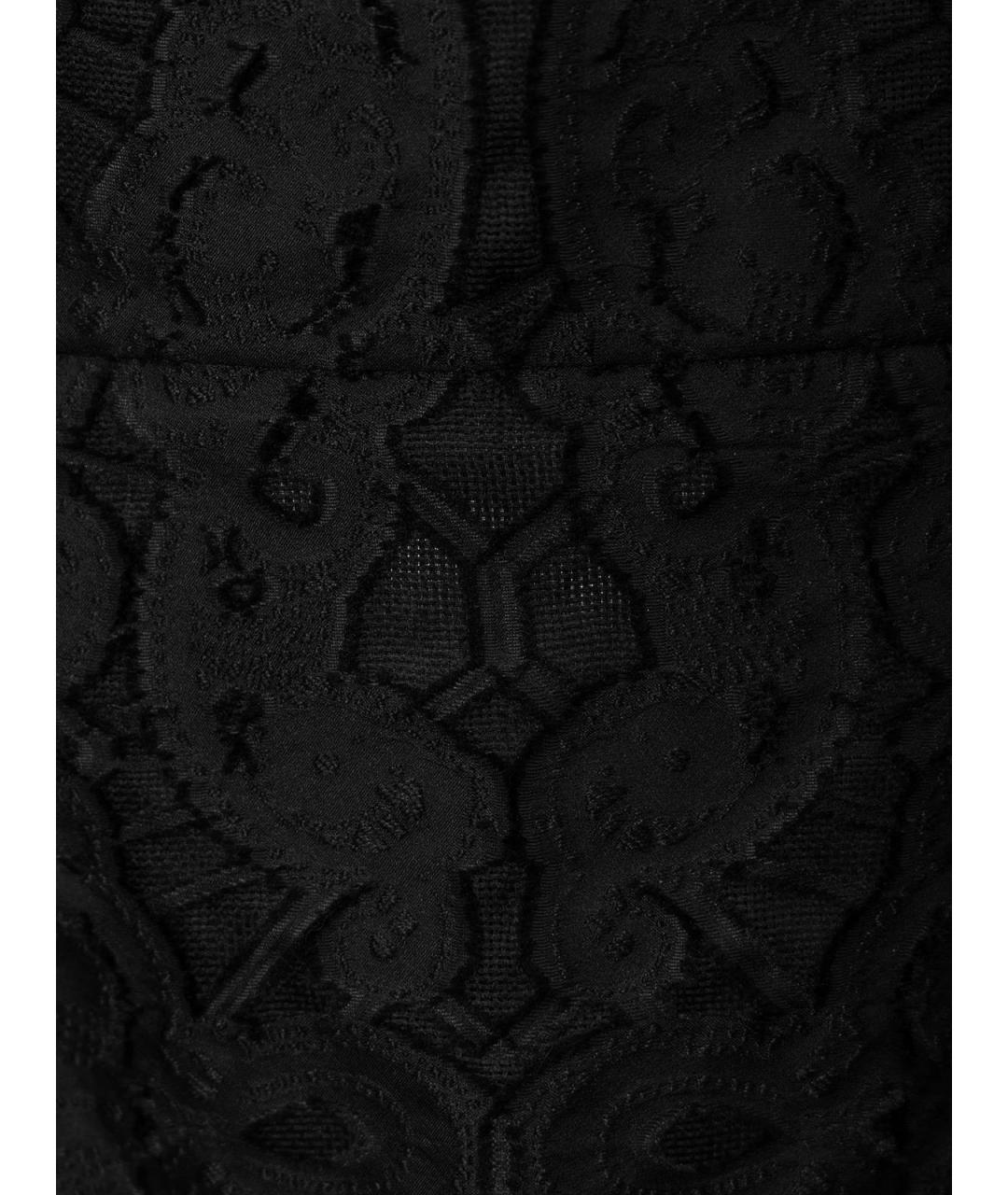DOLCE&GABBANA Черная кружевная юбка миди, фото 7