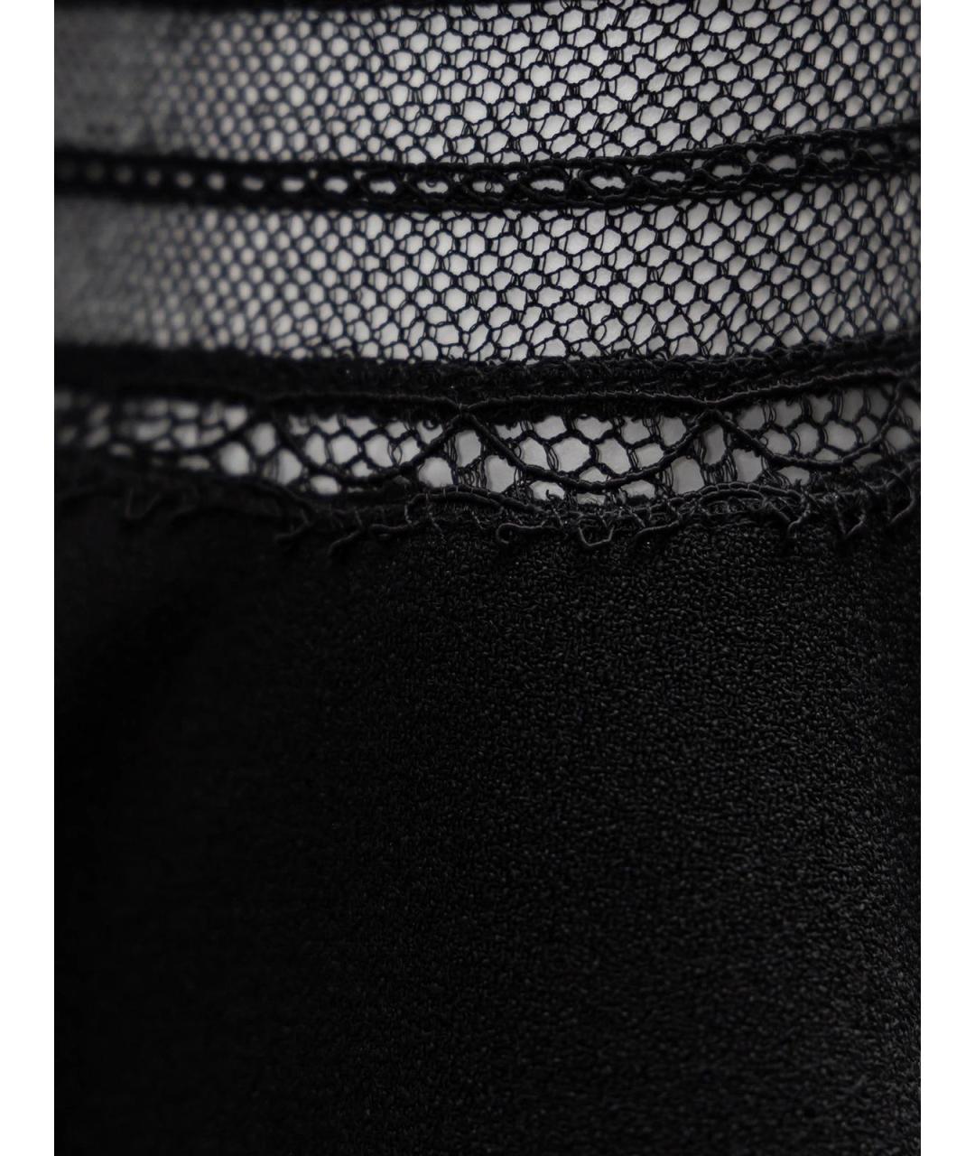 SAINT LAURENT Черное шерстяное повседневное платье, фото 3