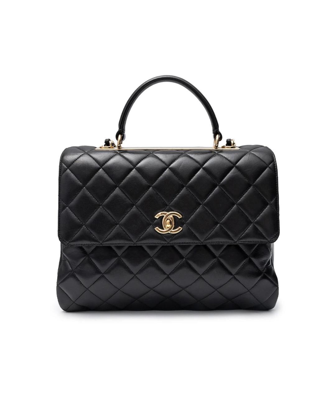 CHANEL Черная кожаная сумка тоут, фото 1