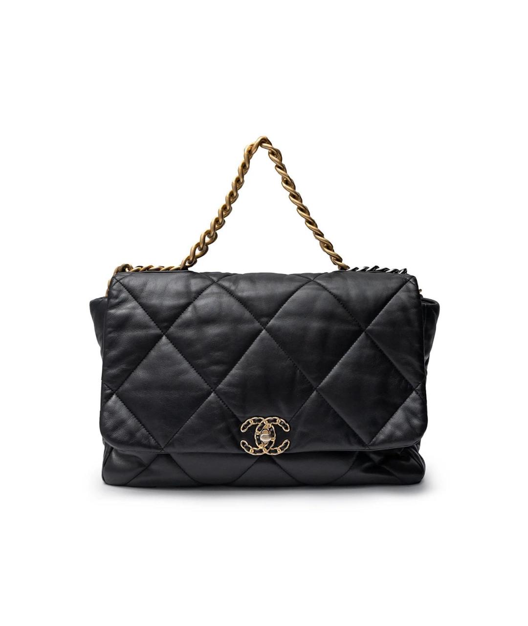 CHANEL Черная кожаная сумка тоут, фото 1