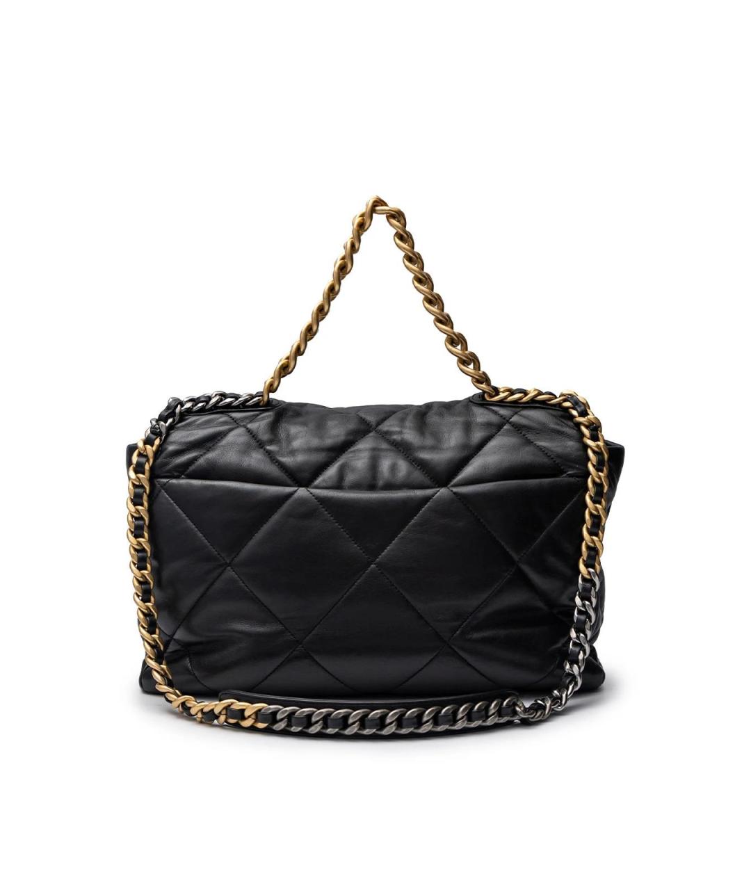 CHANEL Черная кожаная сумка тоут, фото 6