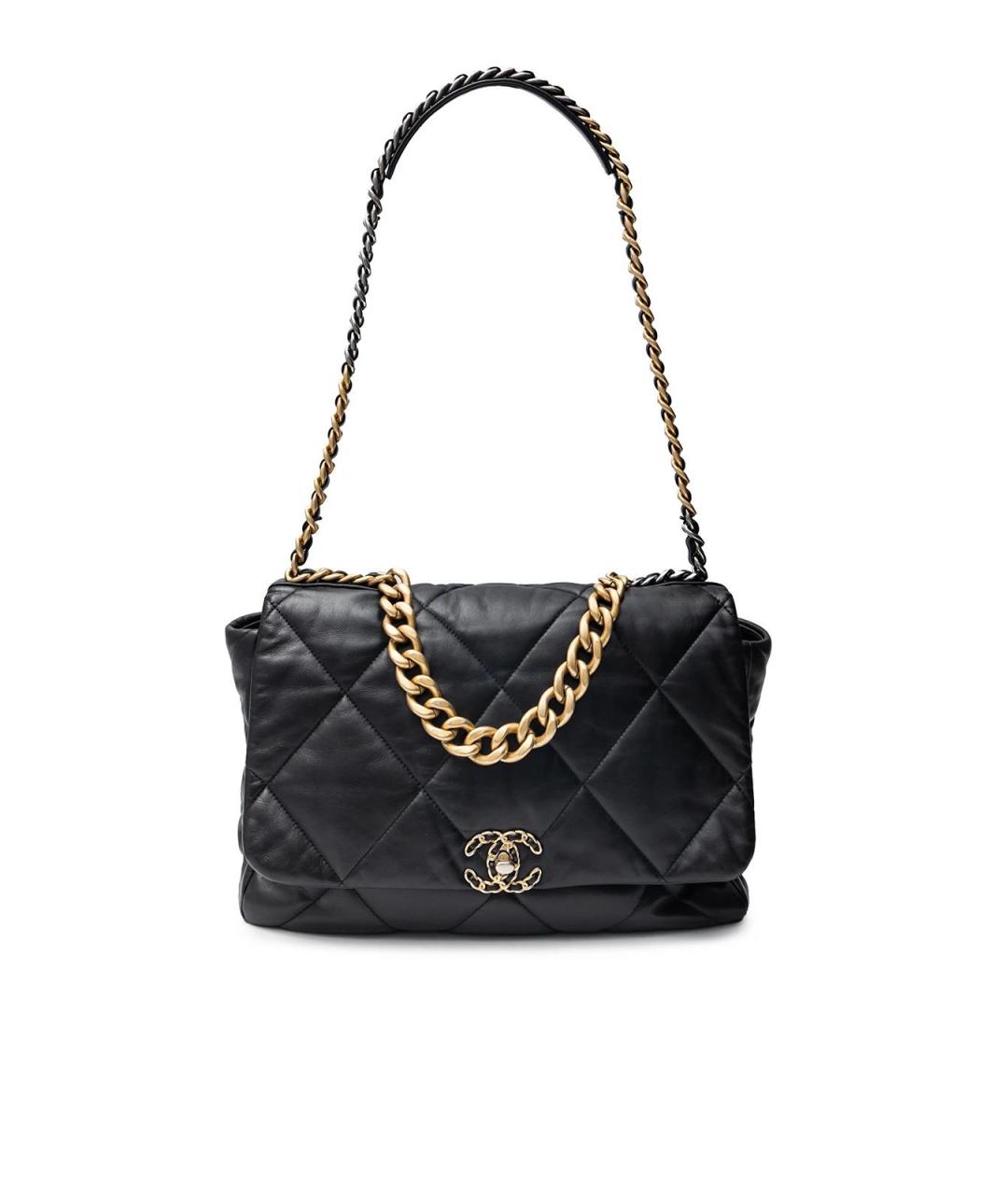 CHANEL Черная кожаная сумка тоут, фото 7