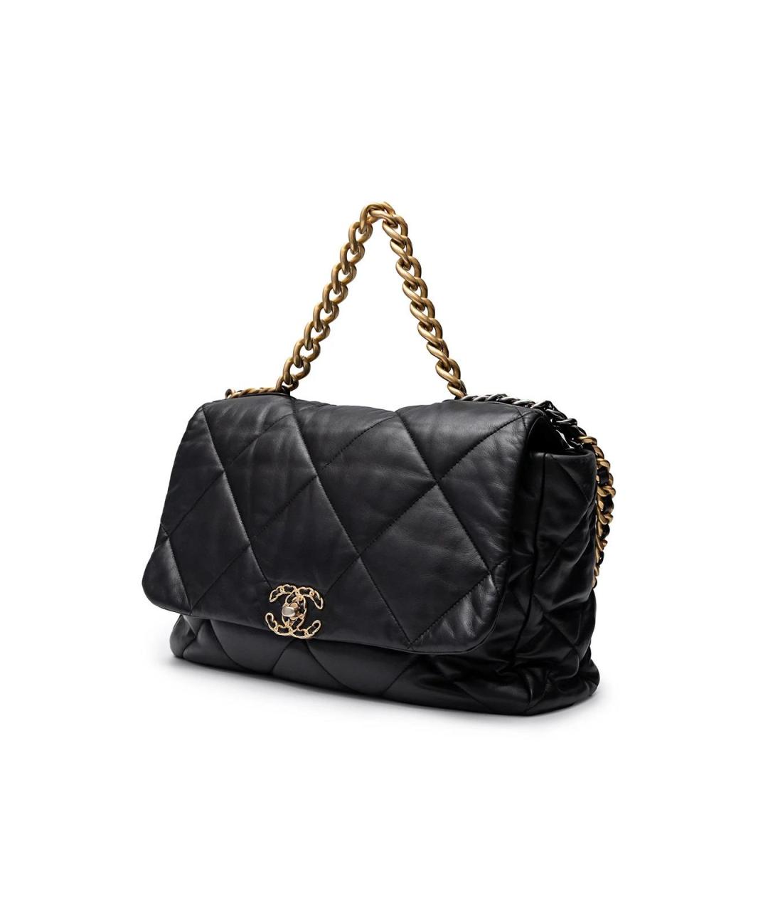 CHANEL Черная кожаная сумка тоут, фото 3