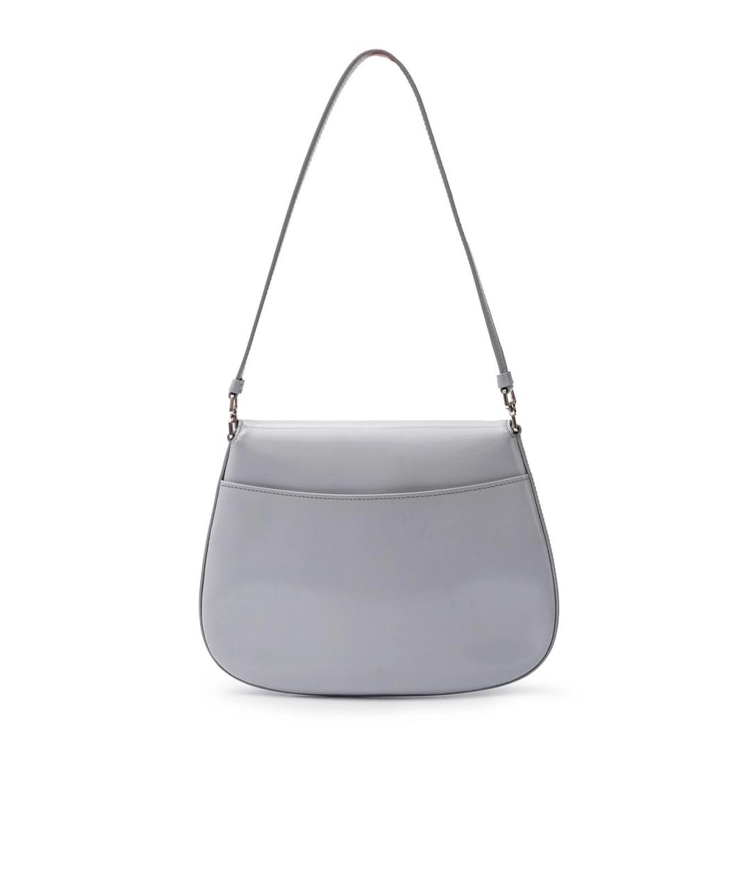 PRADA Серая кожаная сумка тоут, фото 3