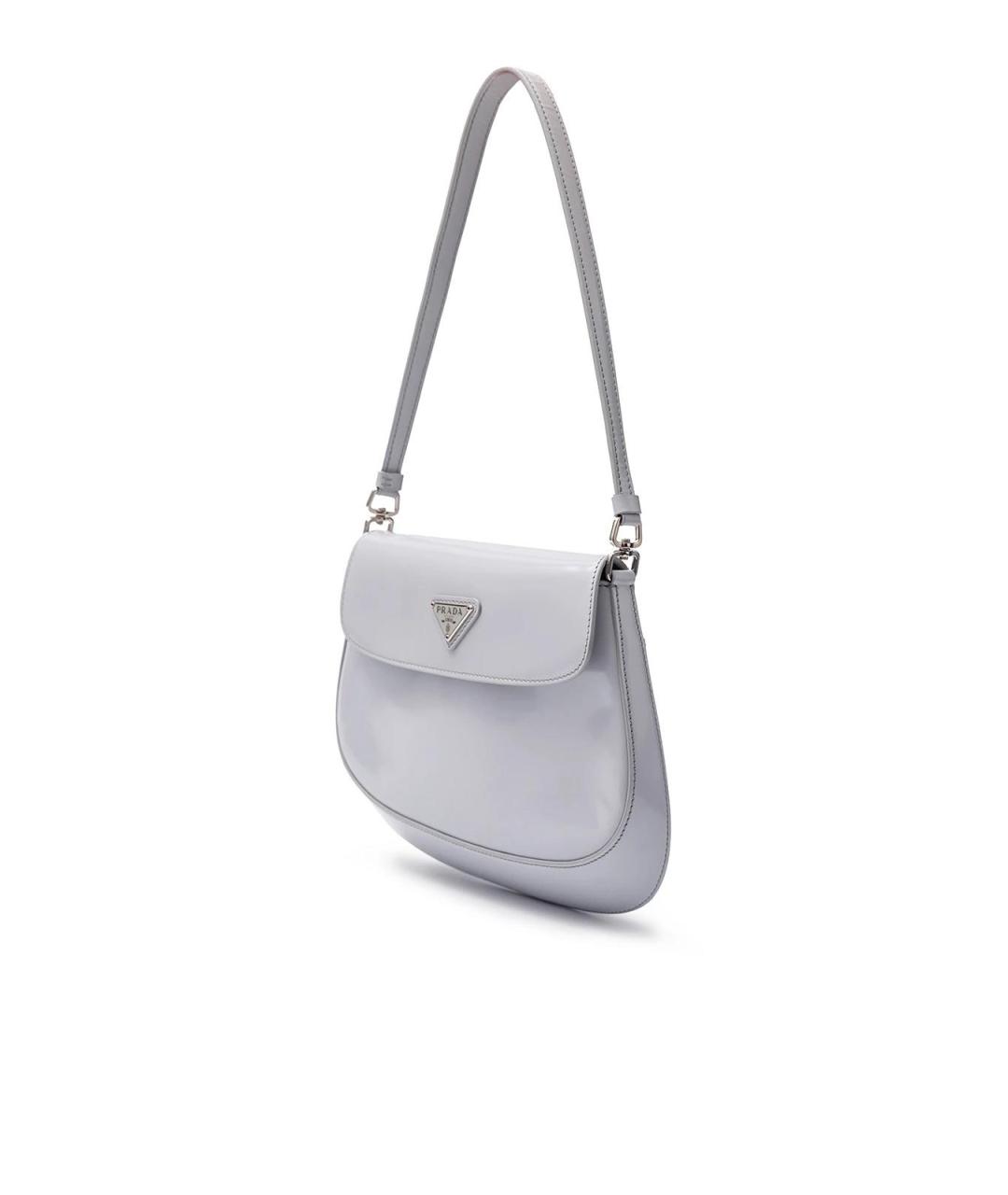 PRADA Серая кожаная сумка тоут, фото 2