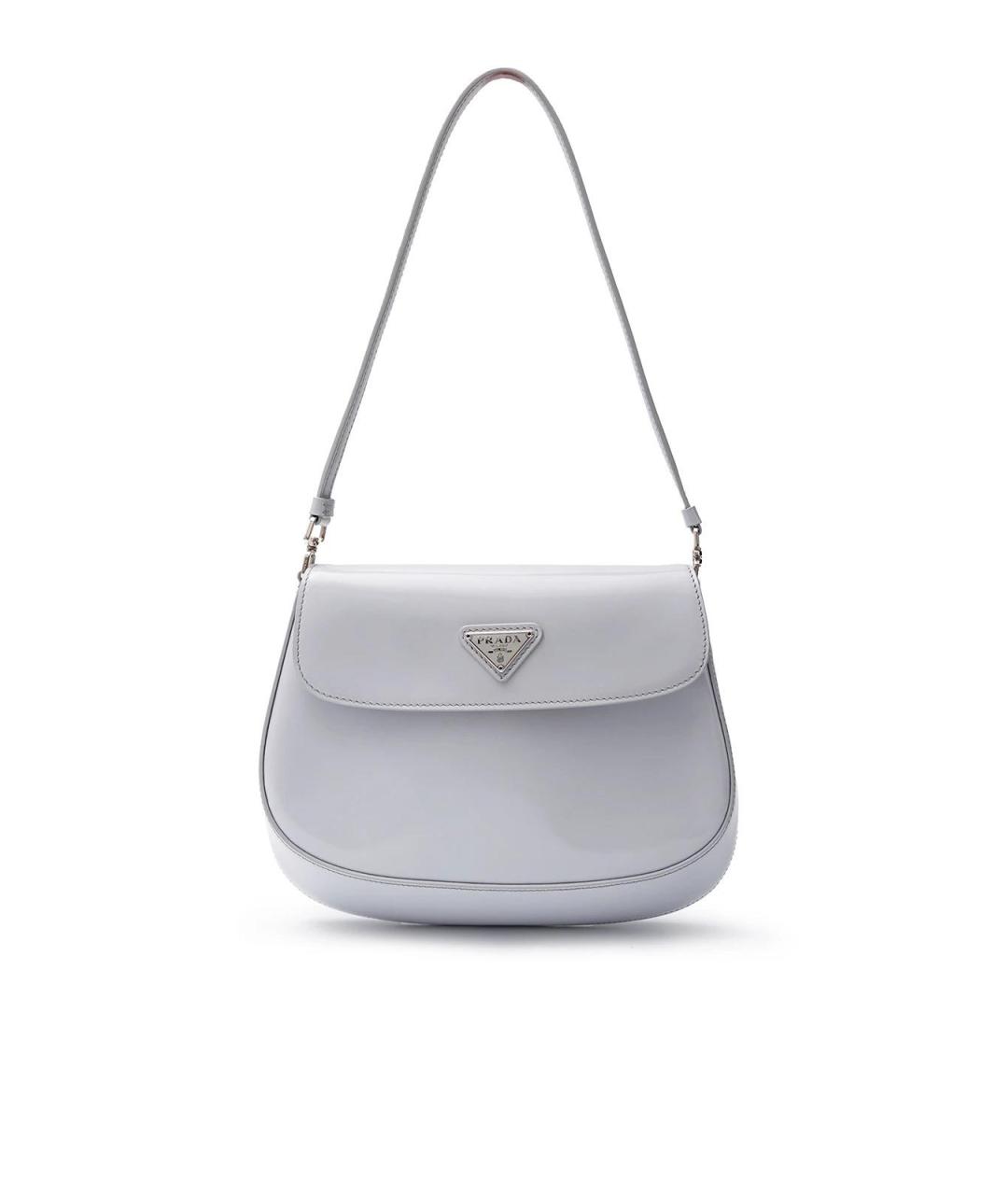 PRADA Серая кожаная сумка тоут, фото 1