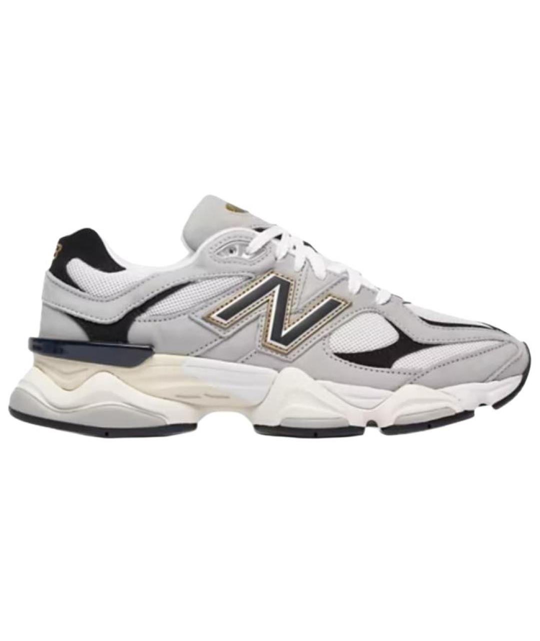 NEW BALANCE Серые замшевые низкие кроссовки / кеды, фото 1