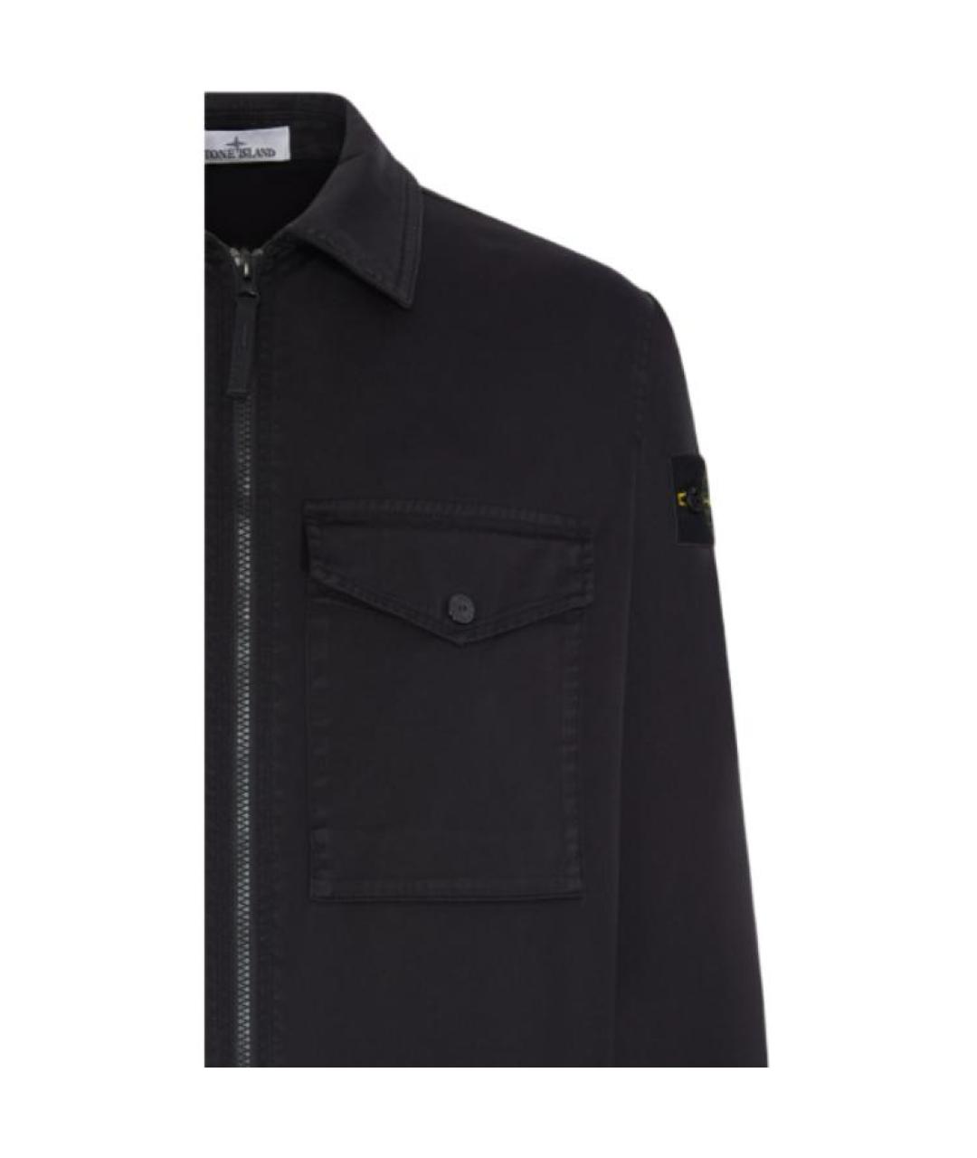 STONE ISLAND Черная куртка, фото 3
