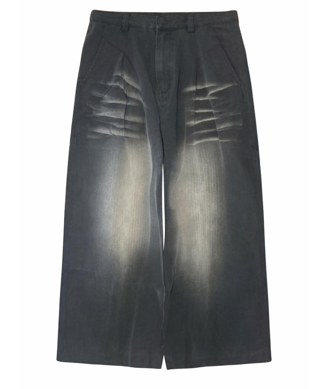 JADED LONDON Антрацитовые хлопковые повседневные брюки, фото 1